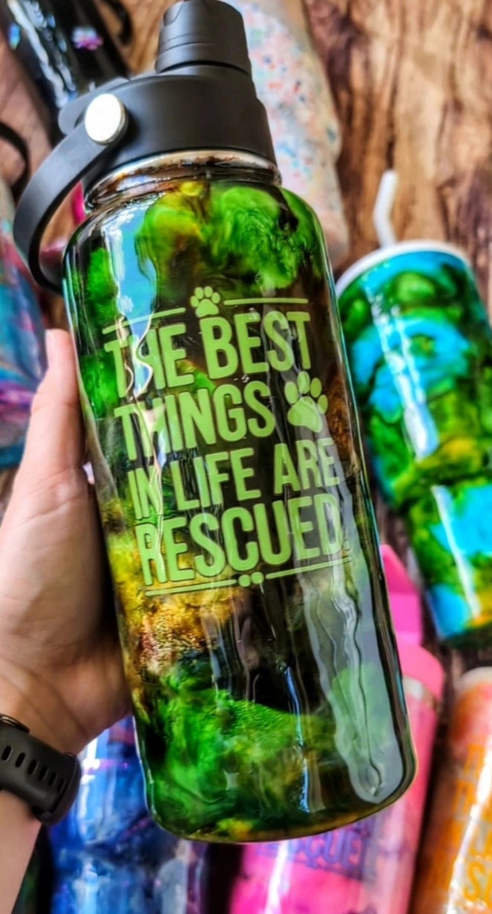 The Best Things in Life are Rescued Tumbler