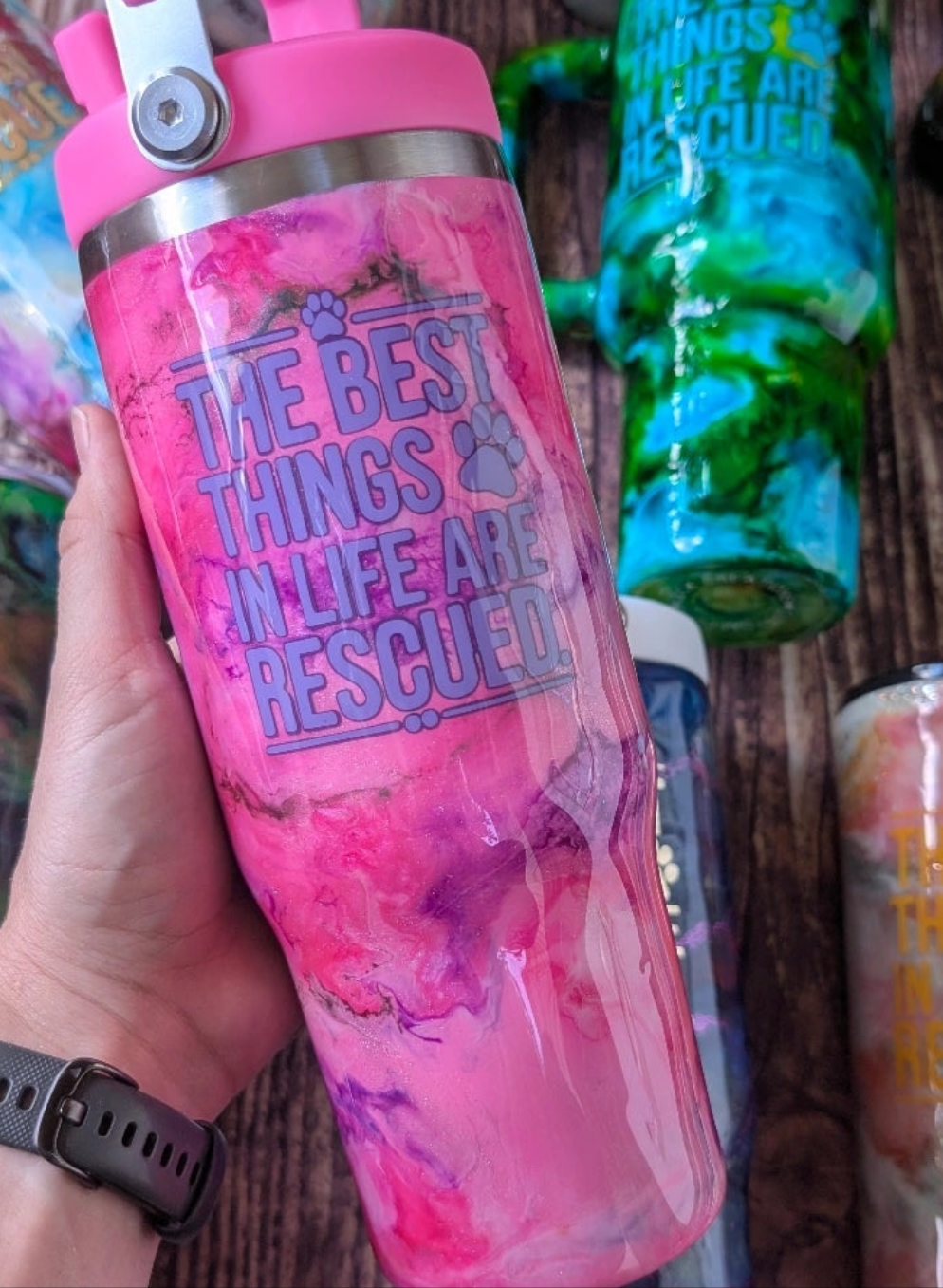 The Best Things in Life are Rescued Tumbler
