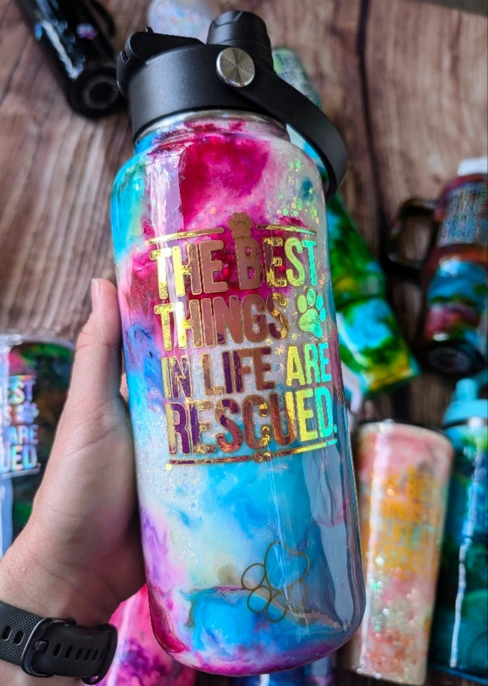 The Best Things in Life are Rescued Tumbler