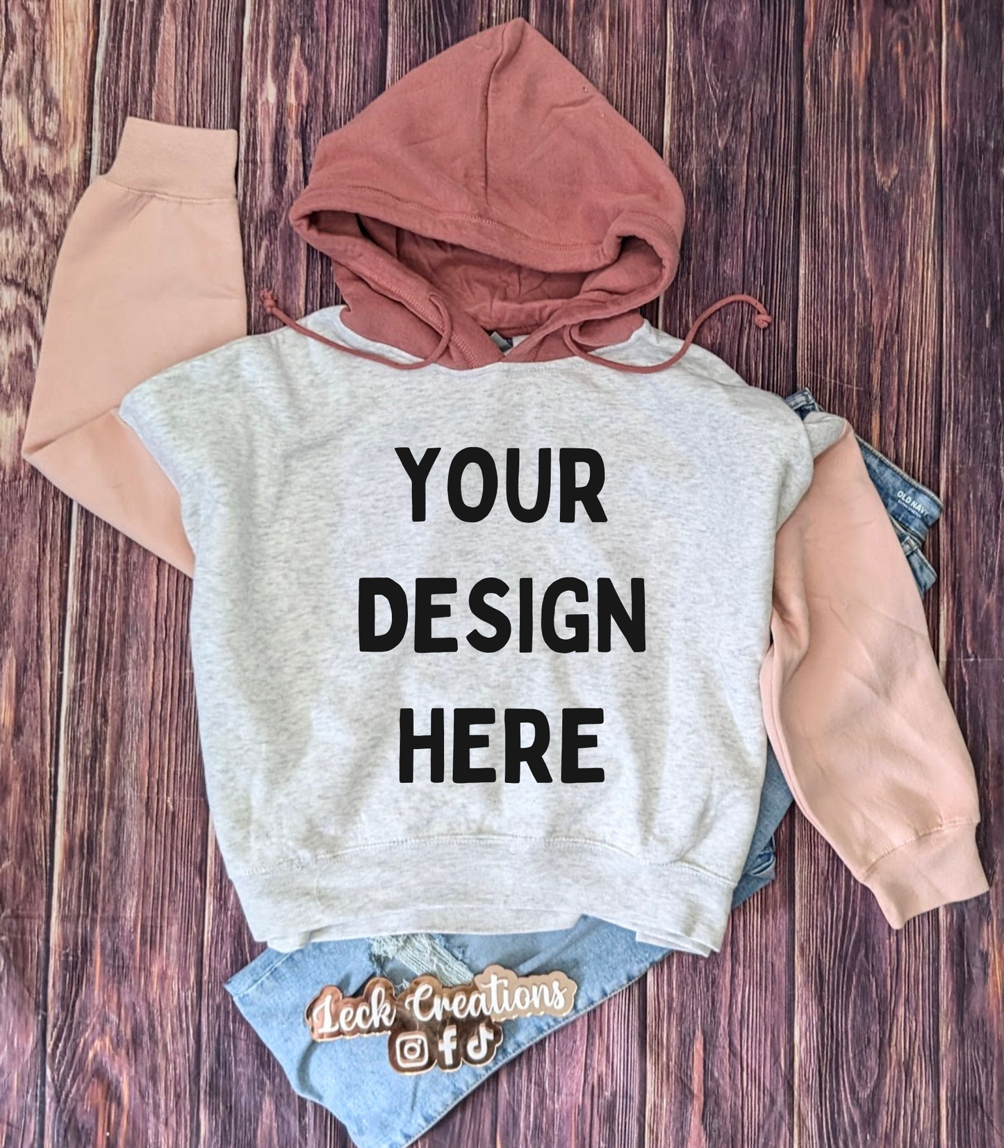 Custom MV Sport Women's Colorblocked Crop Hoodie