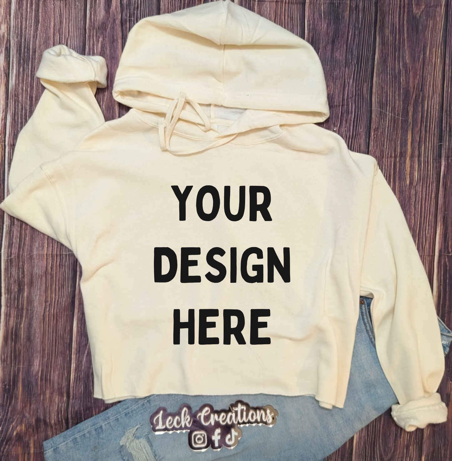 Custom Design Cropped Hoodie Independ Trading Co