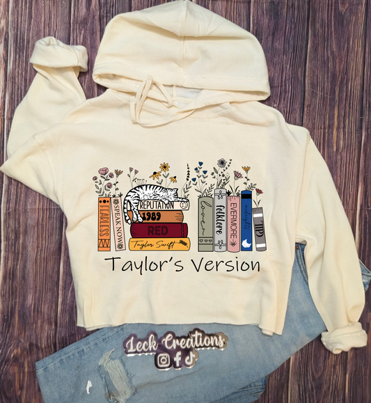 Swift Albums Cropped Hoodie Independ Trading Co