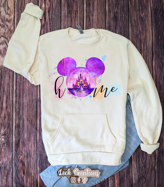 Mouse Home Next Level Crewneck WITH Pocket