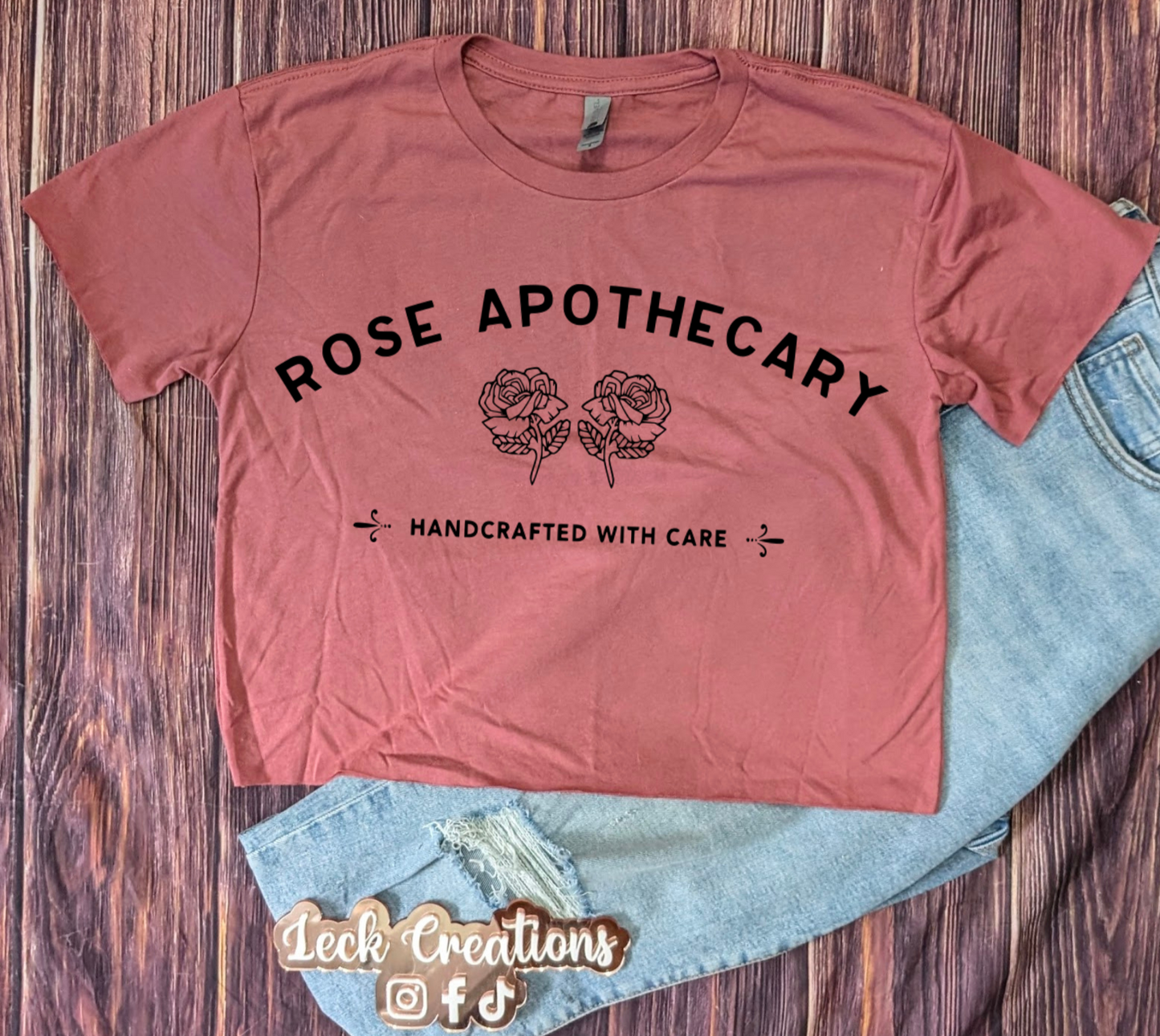 Rose Apothecary Cropped Next Level T Shirt