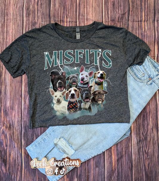 Custom Bootleg Photo Collage Cropped Next Level T Shirt