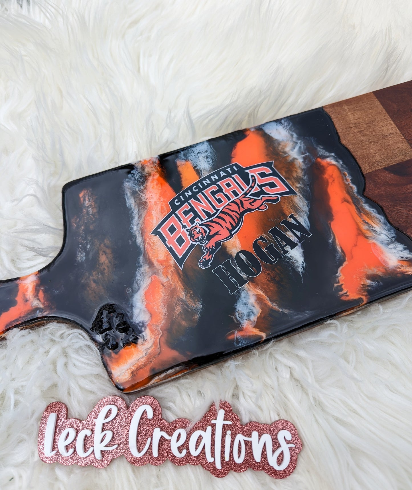 Custom Sports Themed Long Charcuterie Board