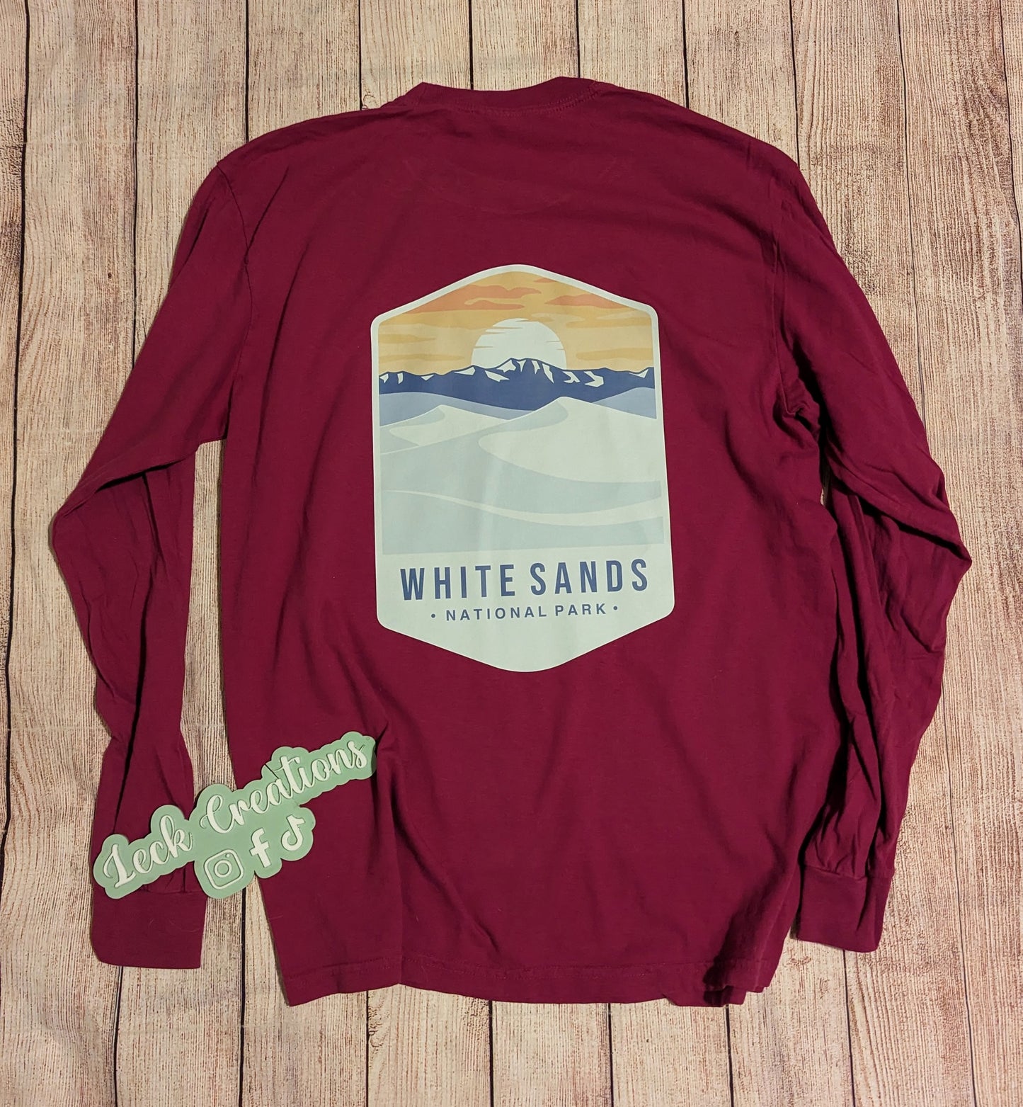 Custom National Park Comfort Color Unisex Long Sleeve (no pocket)