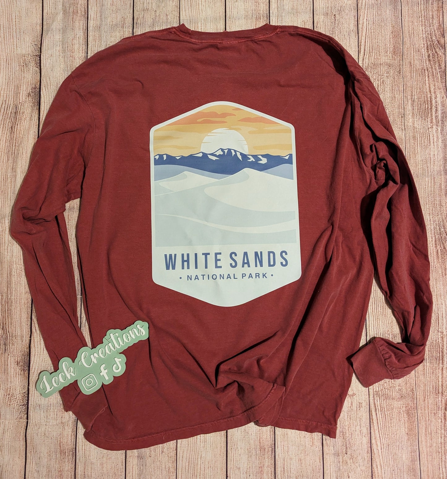 Custom National Park Comfort Color Unisex Long Sleeve (no pocket)