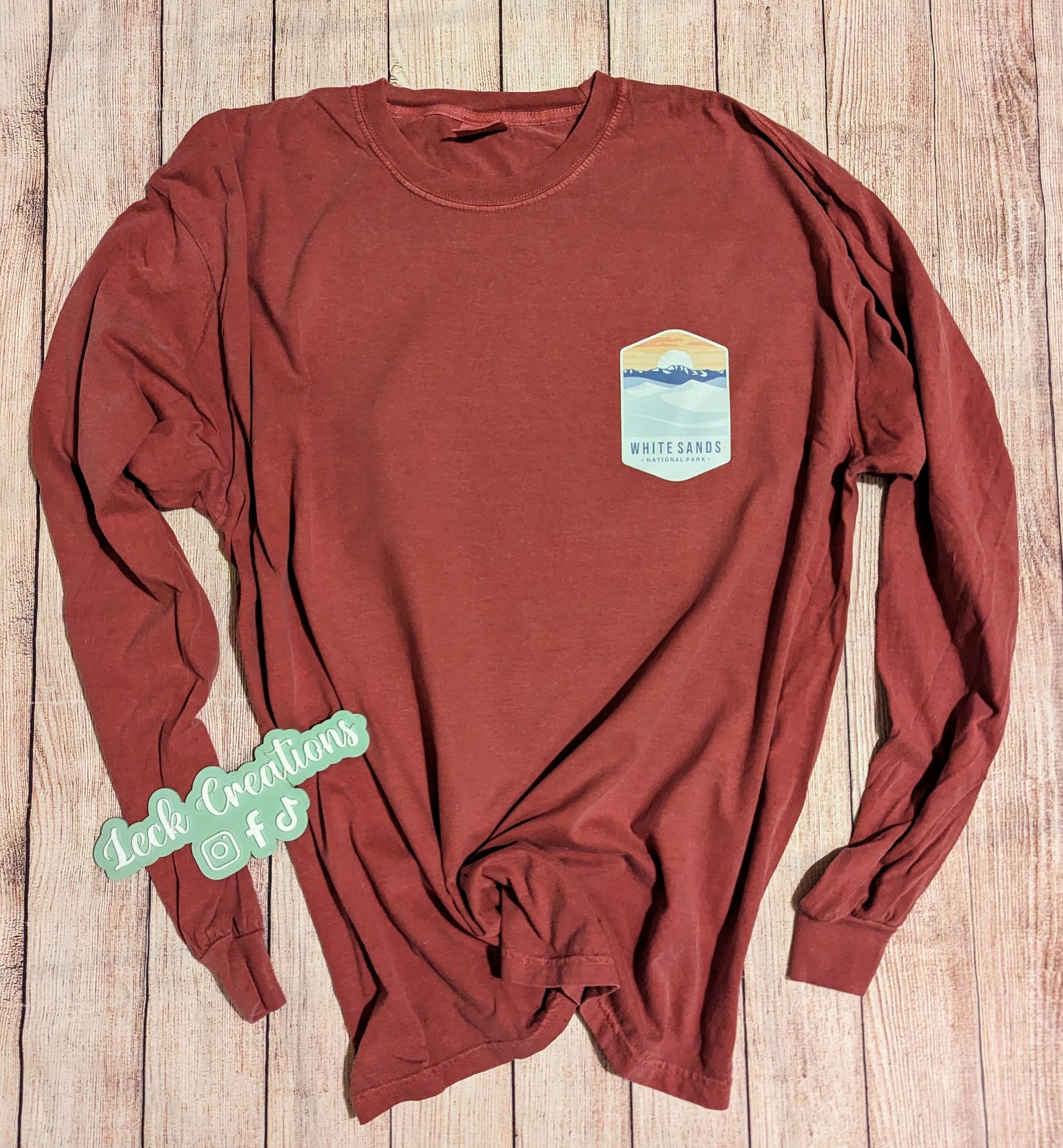 Custom National Park Comfort Color Unisex Long Sleeve (no pocket)