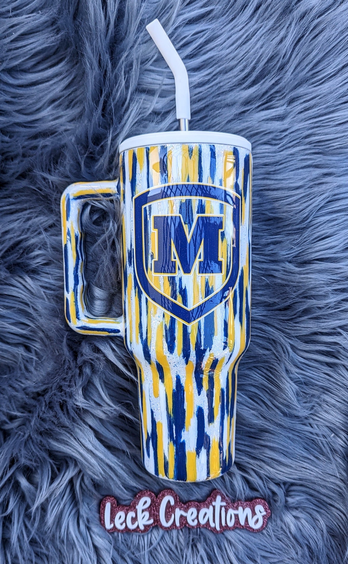 Custom Paint Stripe Tumbler