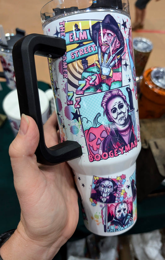 Colorful Horror Sublimation 40oz Tumbler