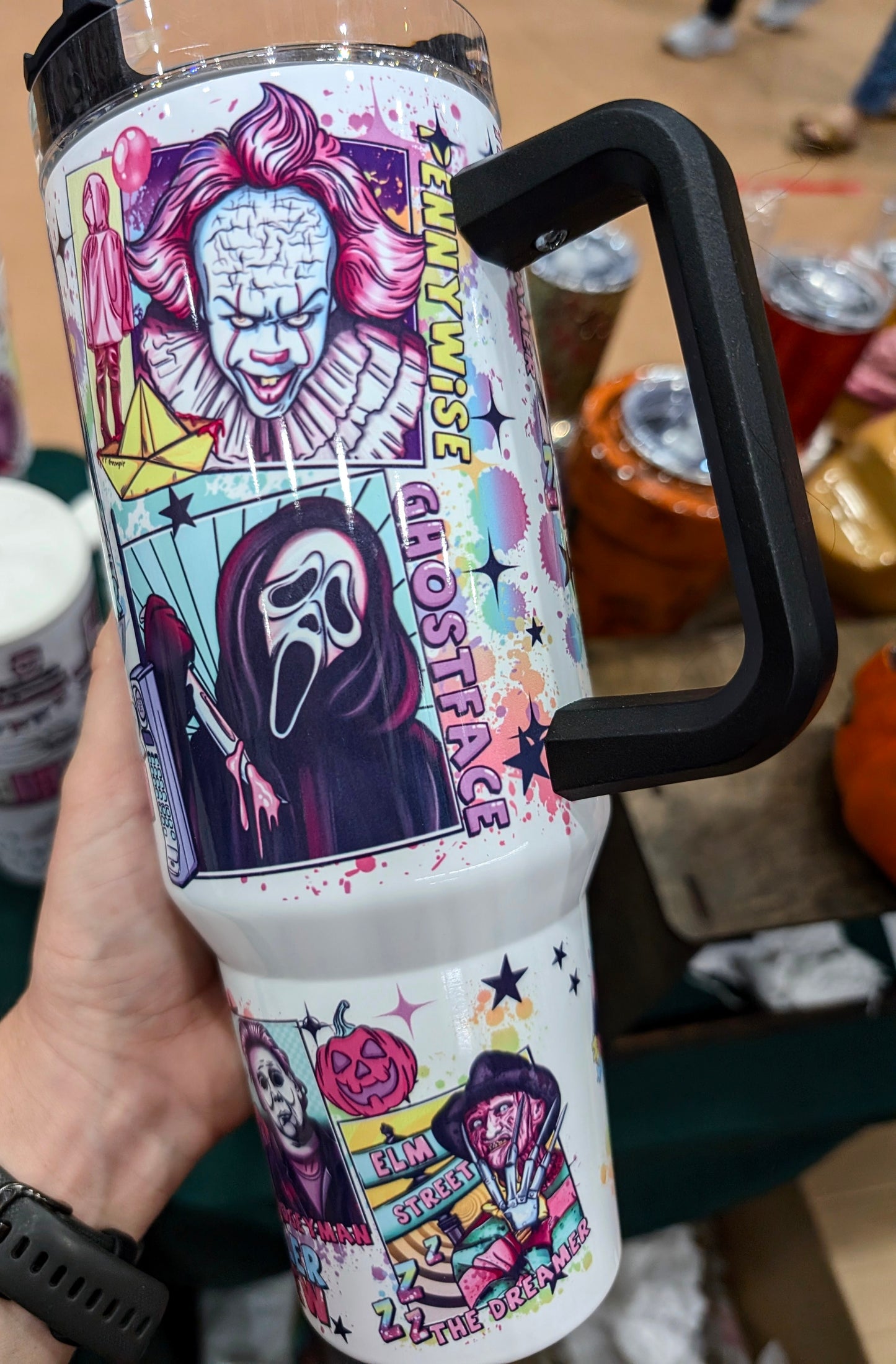 Colorful Horror Sublimation 40oz Tumbler