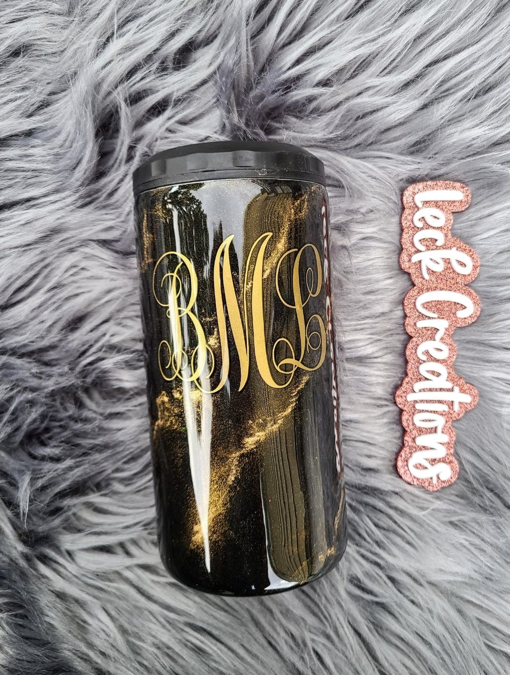 Gold/Rose Gold Marble Tumbler