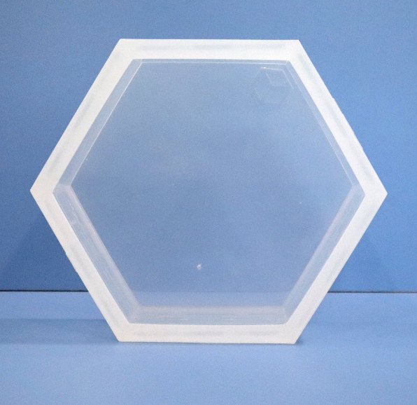 Custom Casted Flowers Hexagon Serving Tray