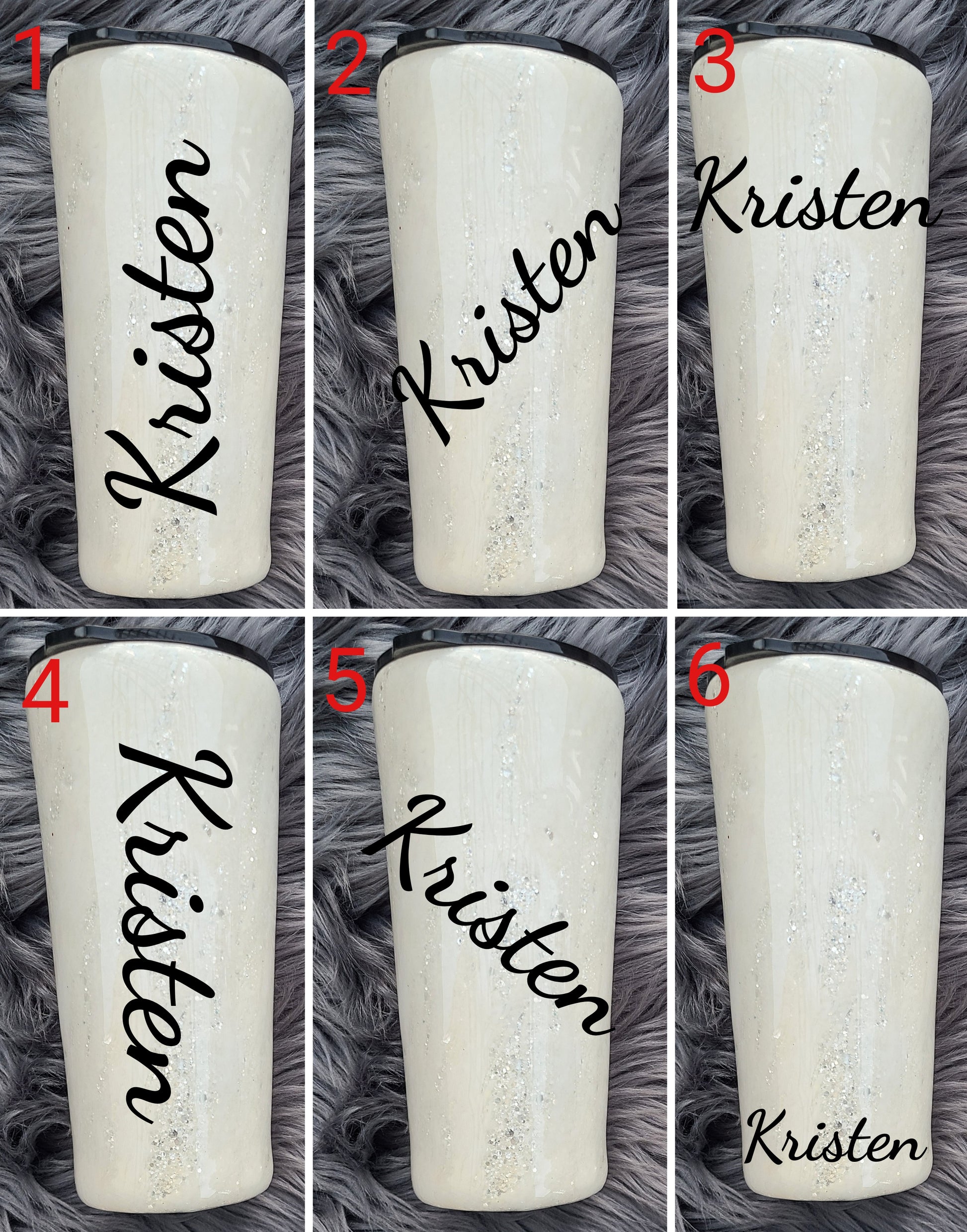 Champagne Tumblers with Custom Text