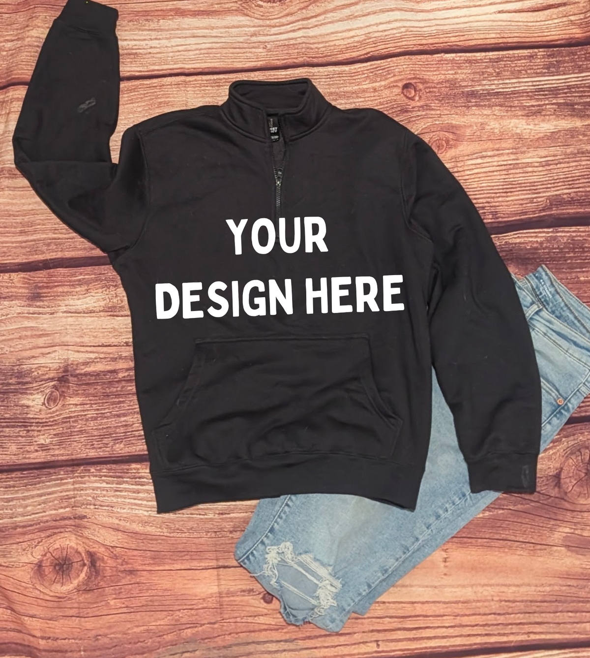 District Quarter Zip with Pocket DT6106