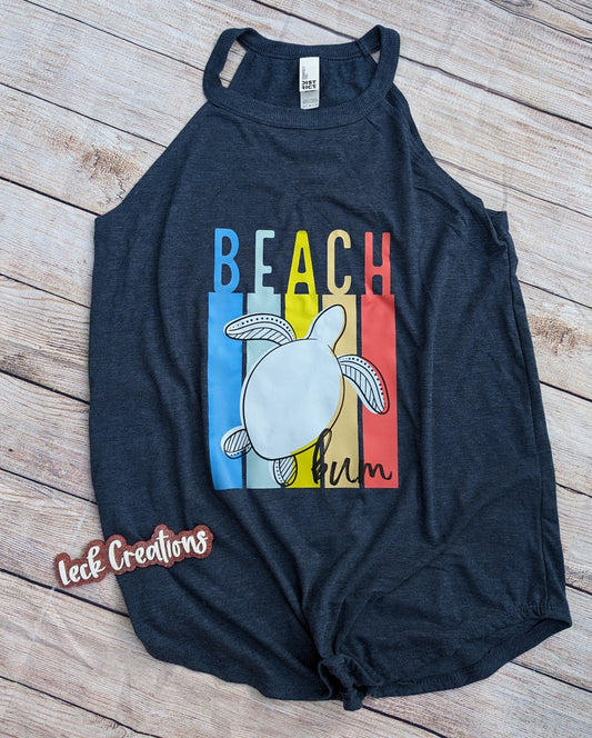 Beach Turtle Woman's Tank Top (Multiple Styles)