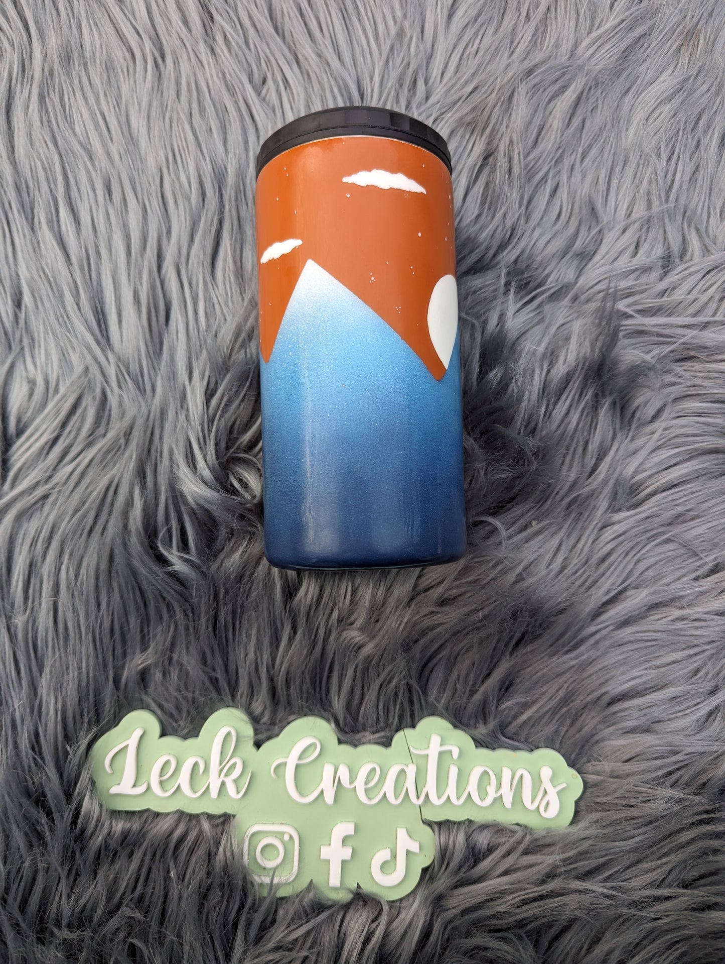 Abstract Painted Mountain Tumbler