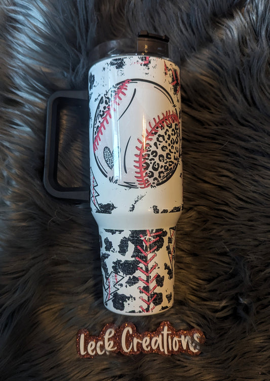 Baseball MAMA Sublimation 40oz Tumbler