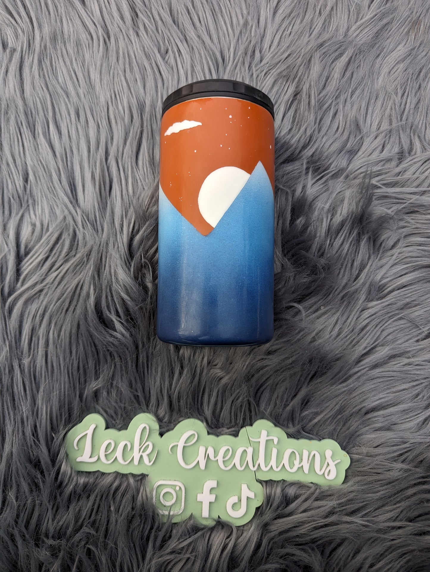 Abstract Painted Mountain Tumbler