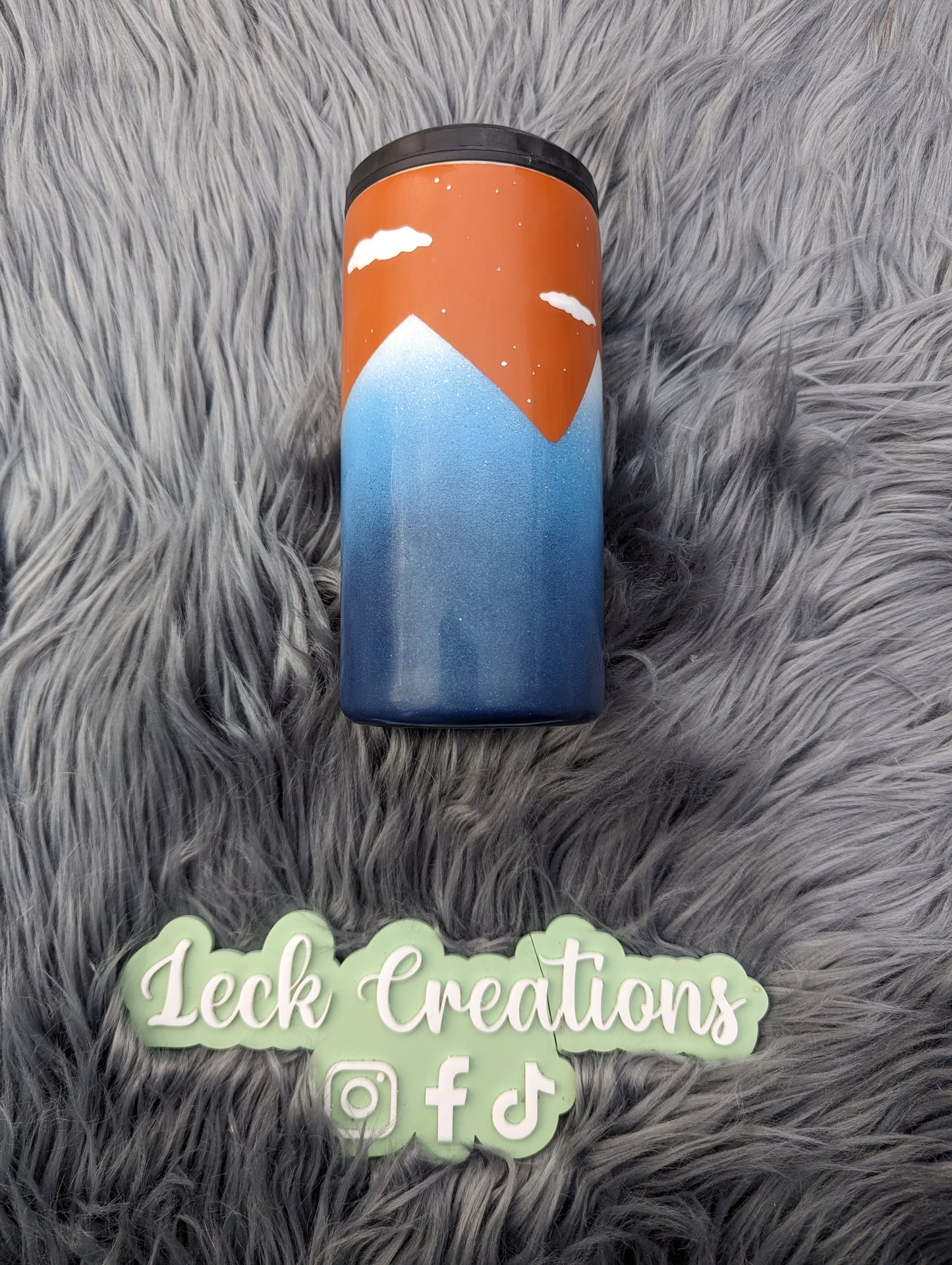 Abstract Painted Mountain Tumbler