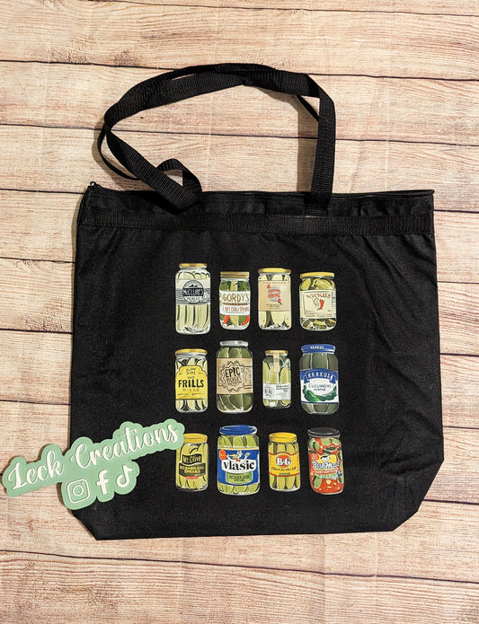 Pickle (multiple designs) Zipper Tote Bag