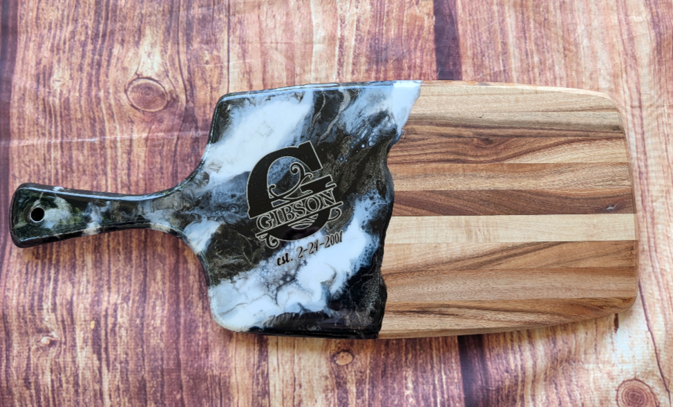 Custom Marble Long Charcuterie Board (4 options)