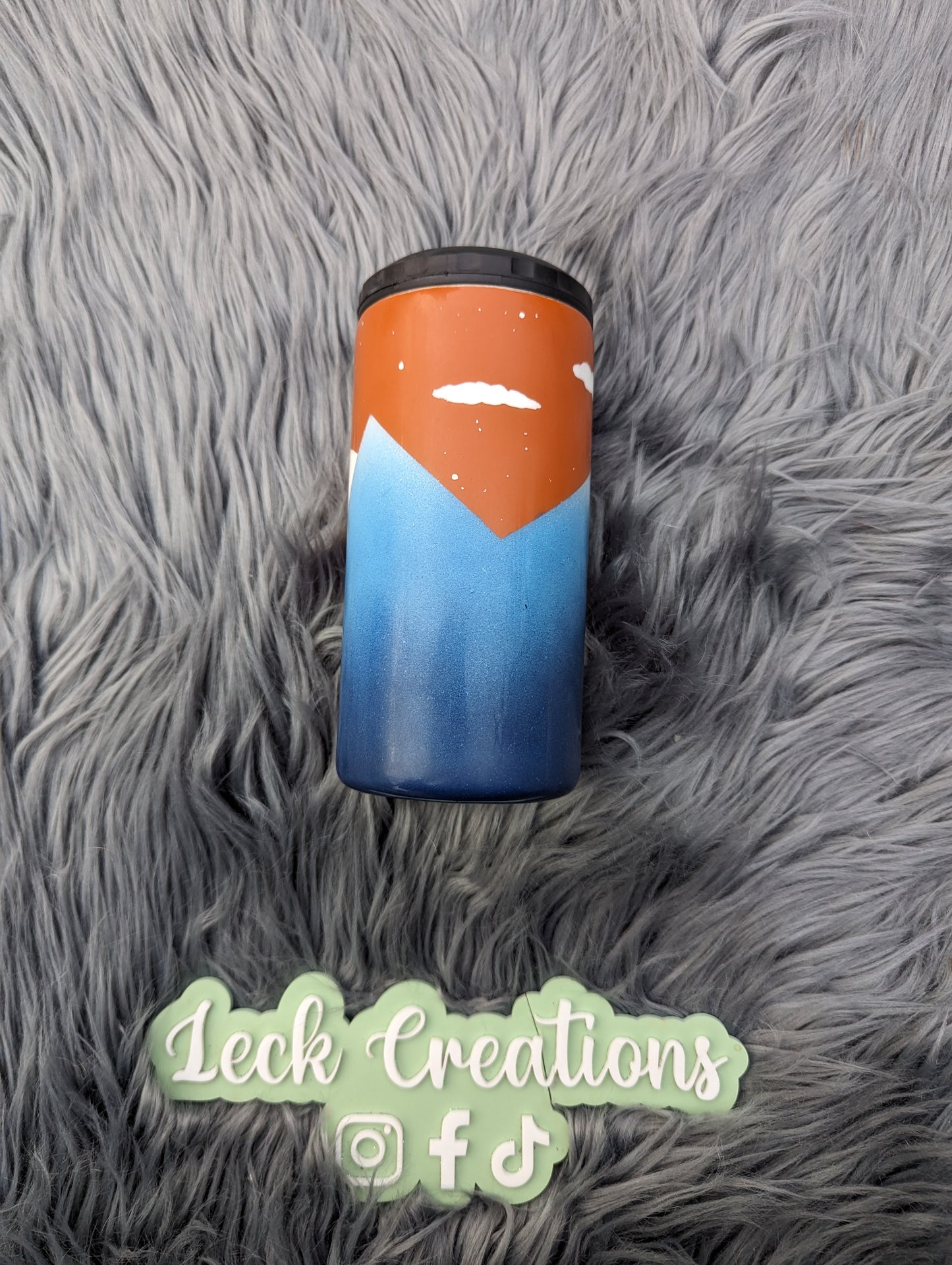 Abstract Painted Mountain Tumbler