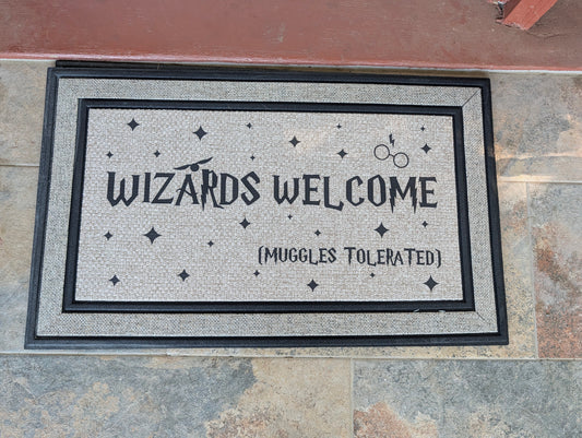 Wizards Welcome Muggles Tolerated Doormat