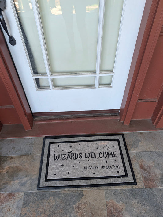 Wizards Welcome Muggles Tolerated Doormat