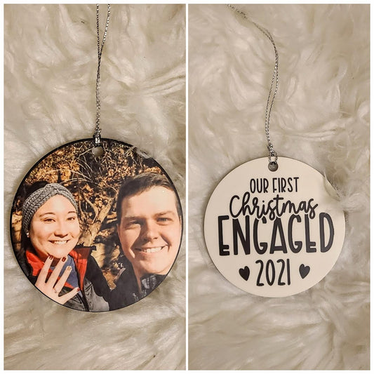 Custom Engagement Ornament