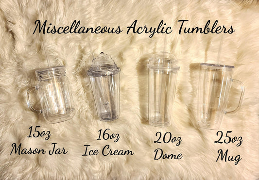 Miscellaneous Acrylic Flow Tumbler