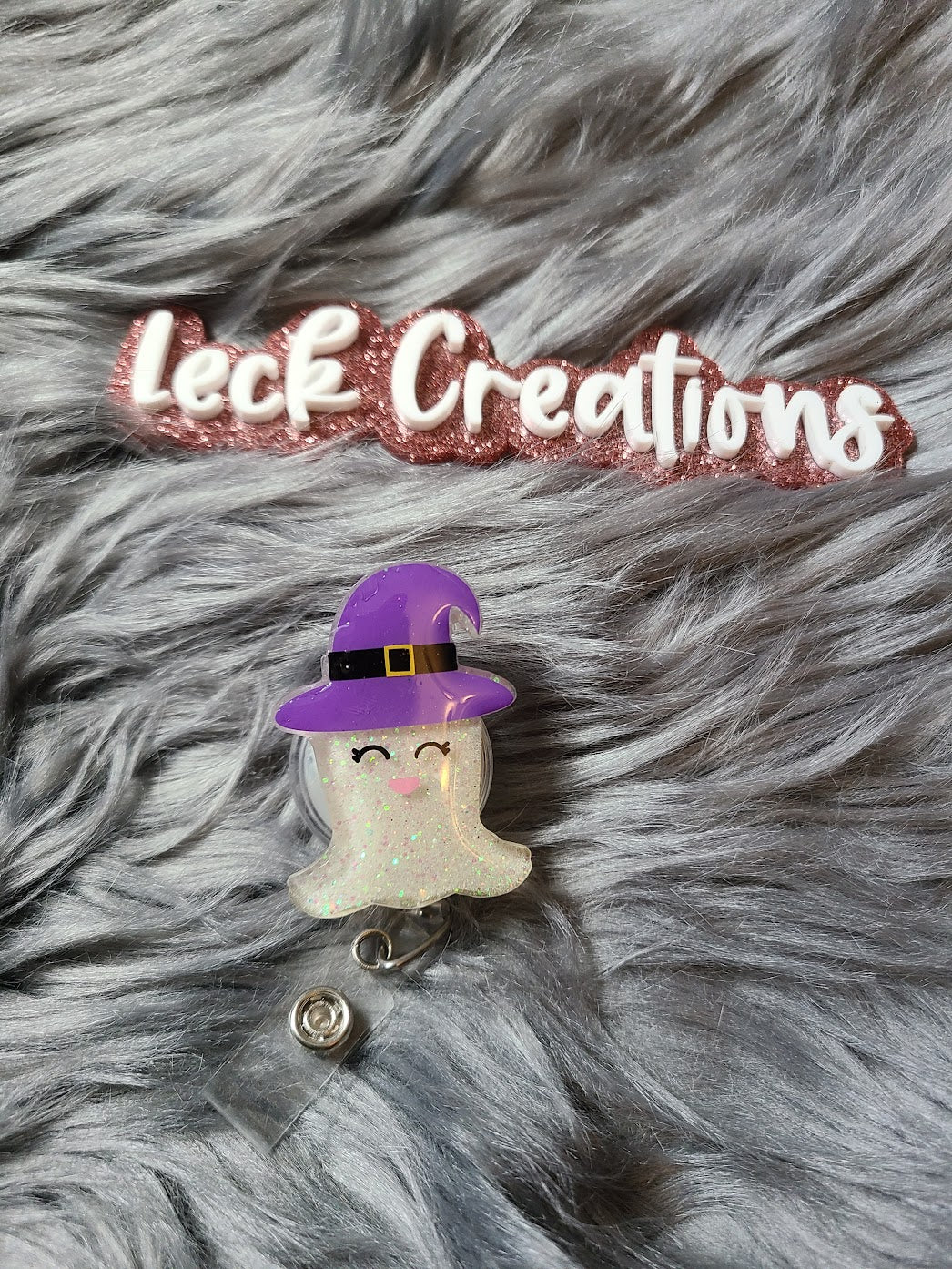 Cute Ghost Badge Reel ATTACHMENT ONLY