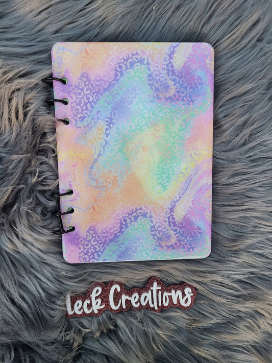 Leopard Print Pastel Rainbow Notebook Planner