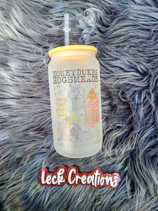 Honeydukes 16oz Frosted Glass Can