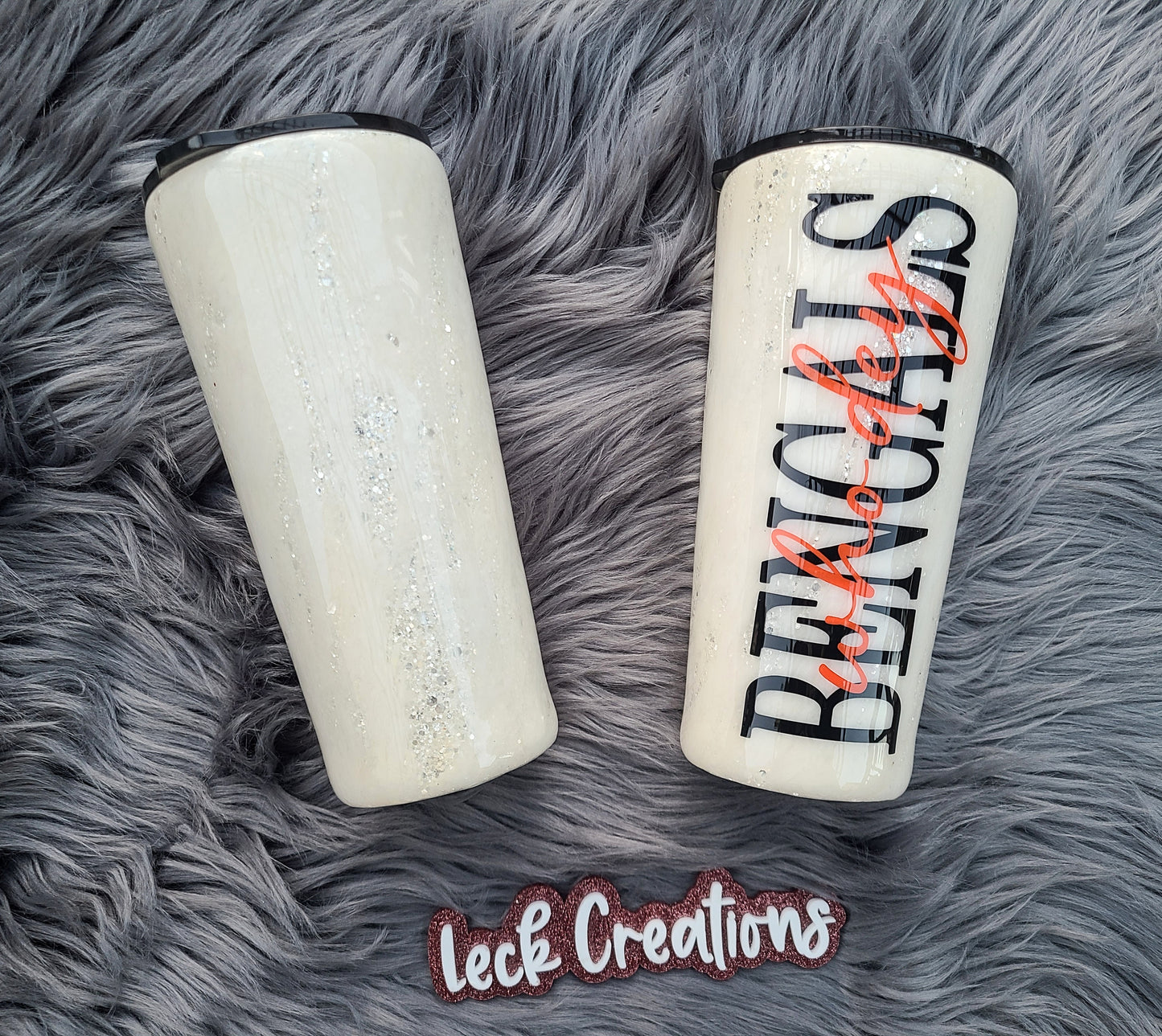 White Out Marble Bengals Tumbler – LeckCreations