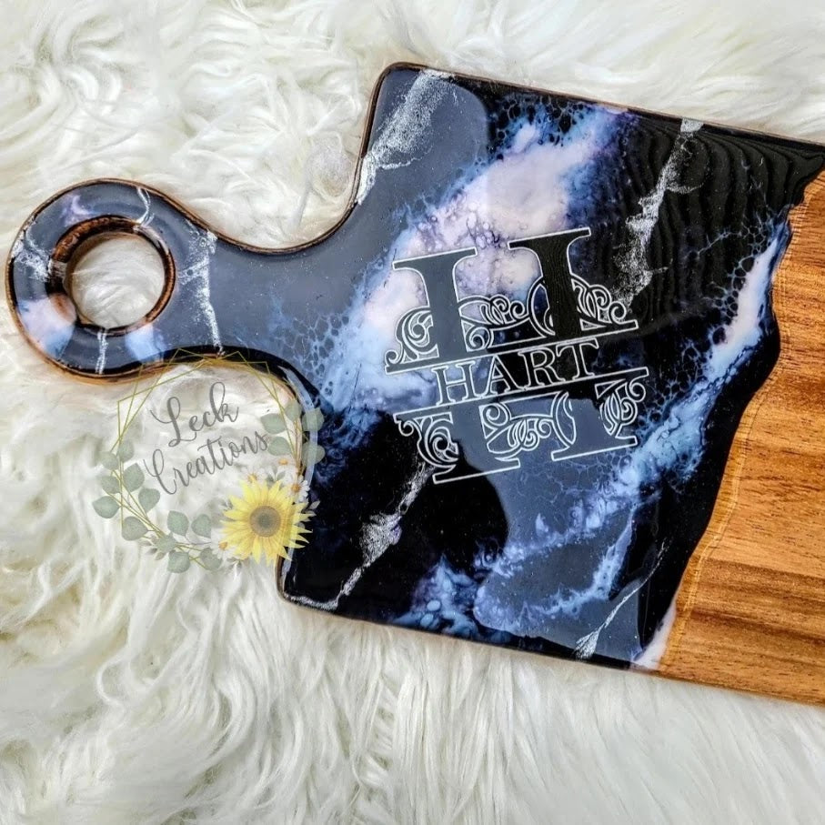Custom Marble Long Charcuterie Board (4 options)