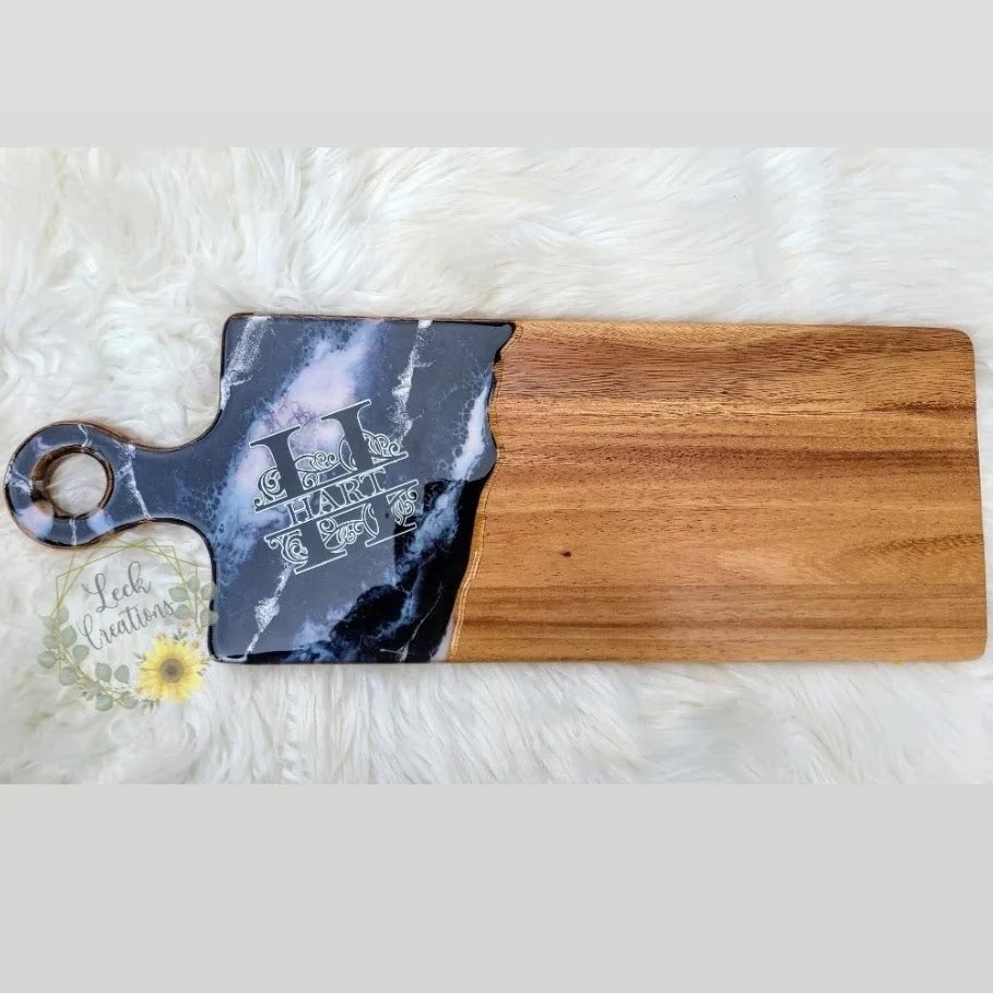 Custom Marble Long Charcuterie Board (4 options)