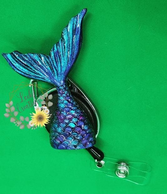 Mermaid Tail Badge Reel ATTACHMENT ONLY