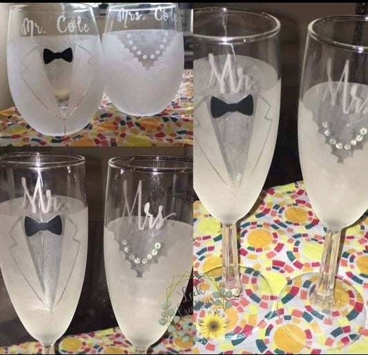 Mr and Mrs Epoxy Tumbler Set Bridal Gifts Newly Wed -   Wedding tumbler  cups, Wedding tumblers, Custom tumbler cups