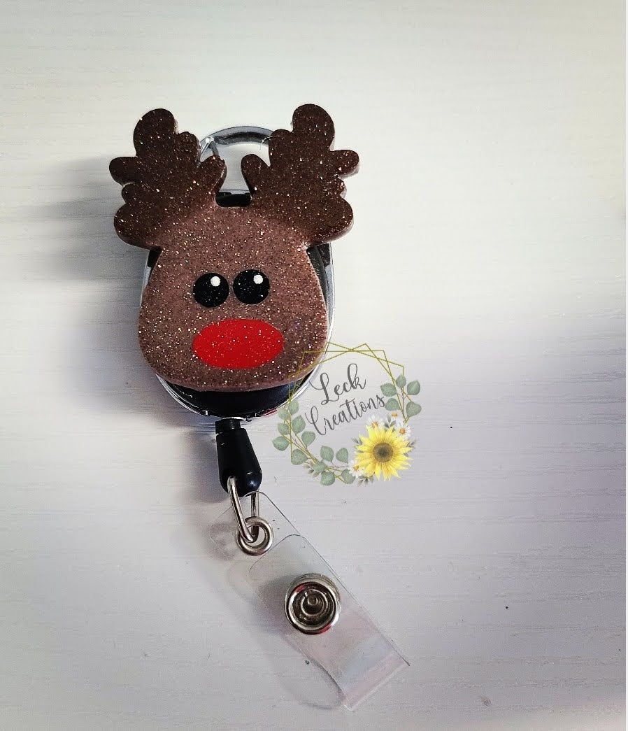 Reindeer Badge Reel ATTACHMENT ONLY