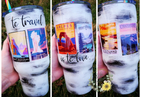 To Travel is To Live Park Poster Tumbler