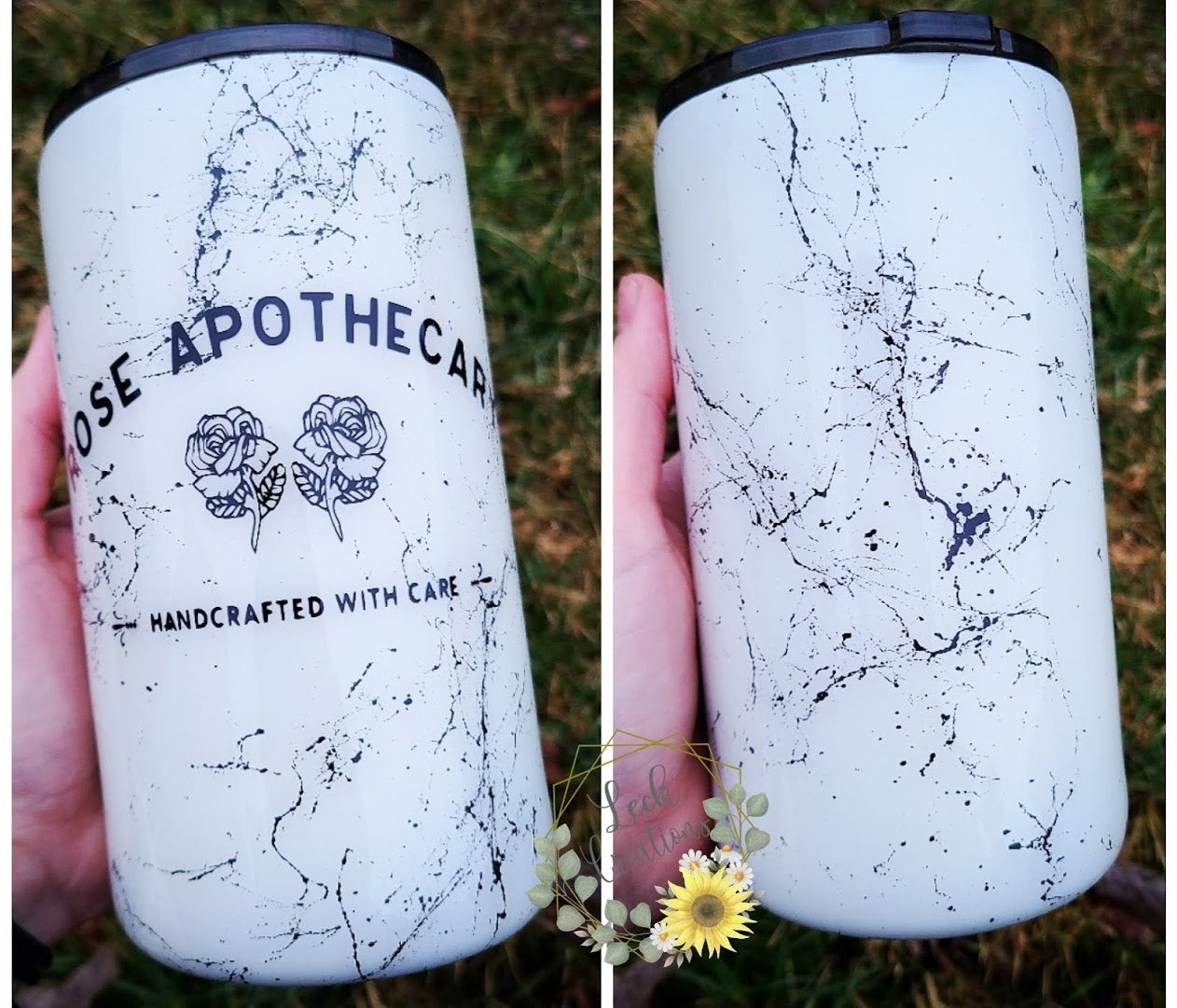Rose Apothecary Marble Tumbler
