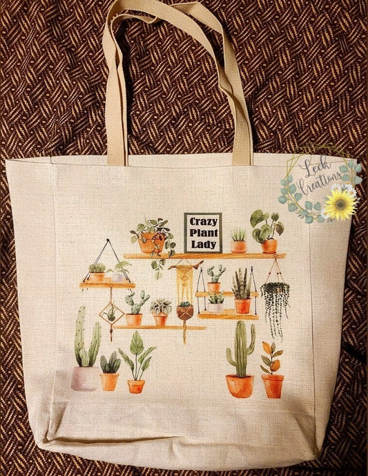 Crazy Plant Lady Tote Bag