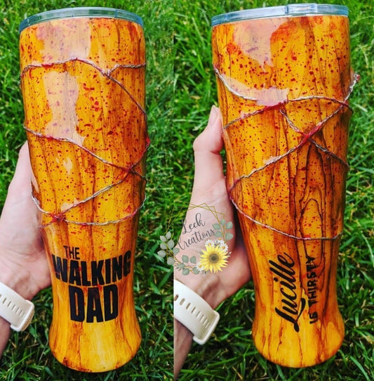 Walking Dead/Dad Bat Tumbler