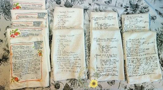 Custom Recipe Kitchen Towels