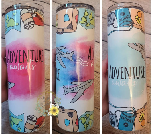 Adventure Awaits Sublimation Tumbler