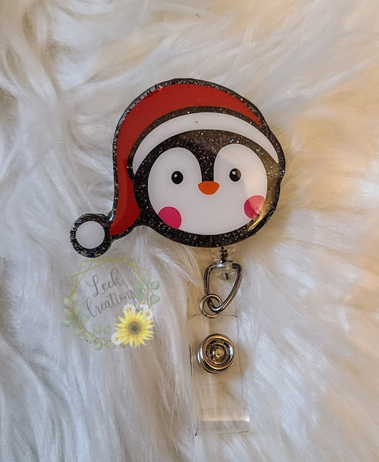 Christmas Penguin Badge Reel ATTACHMENT ONLY