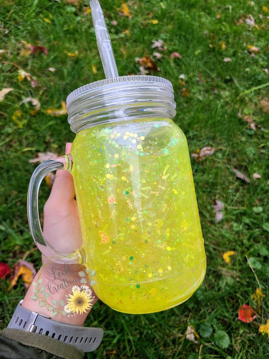 Lemonade Acrylic Flow Mason Jar