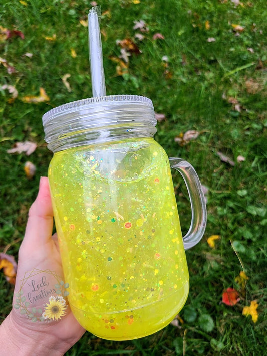 Lemonade Acrylic Flow Mason Jar